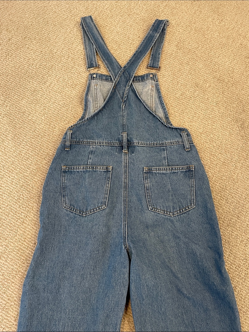 EDIKTED denim Overalls coveralls straight leg size  S - Picture 10 of 10